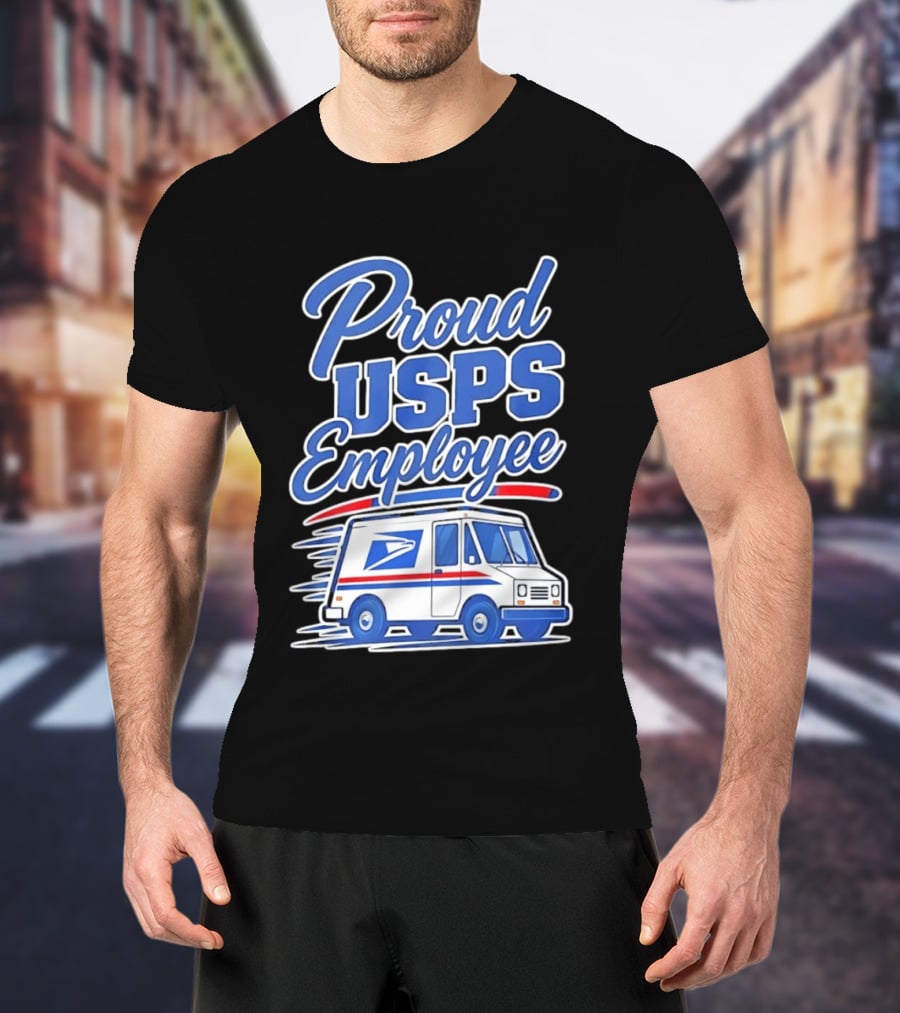Proud USPS Employee With Postal Truck T-Shirt
