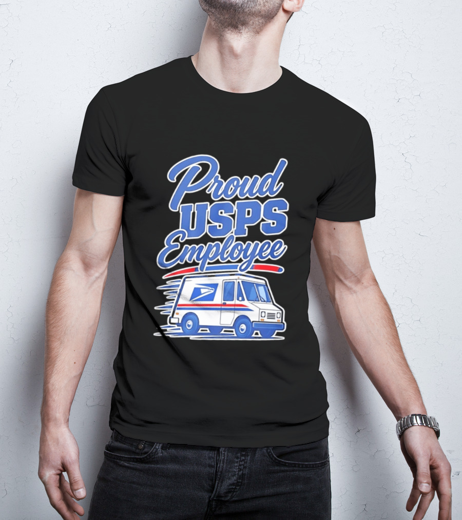 Proud USPS Employee With Postal Truck T-Shirt