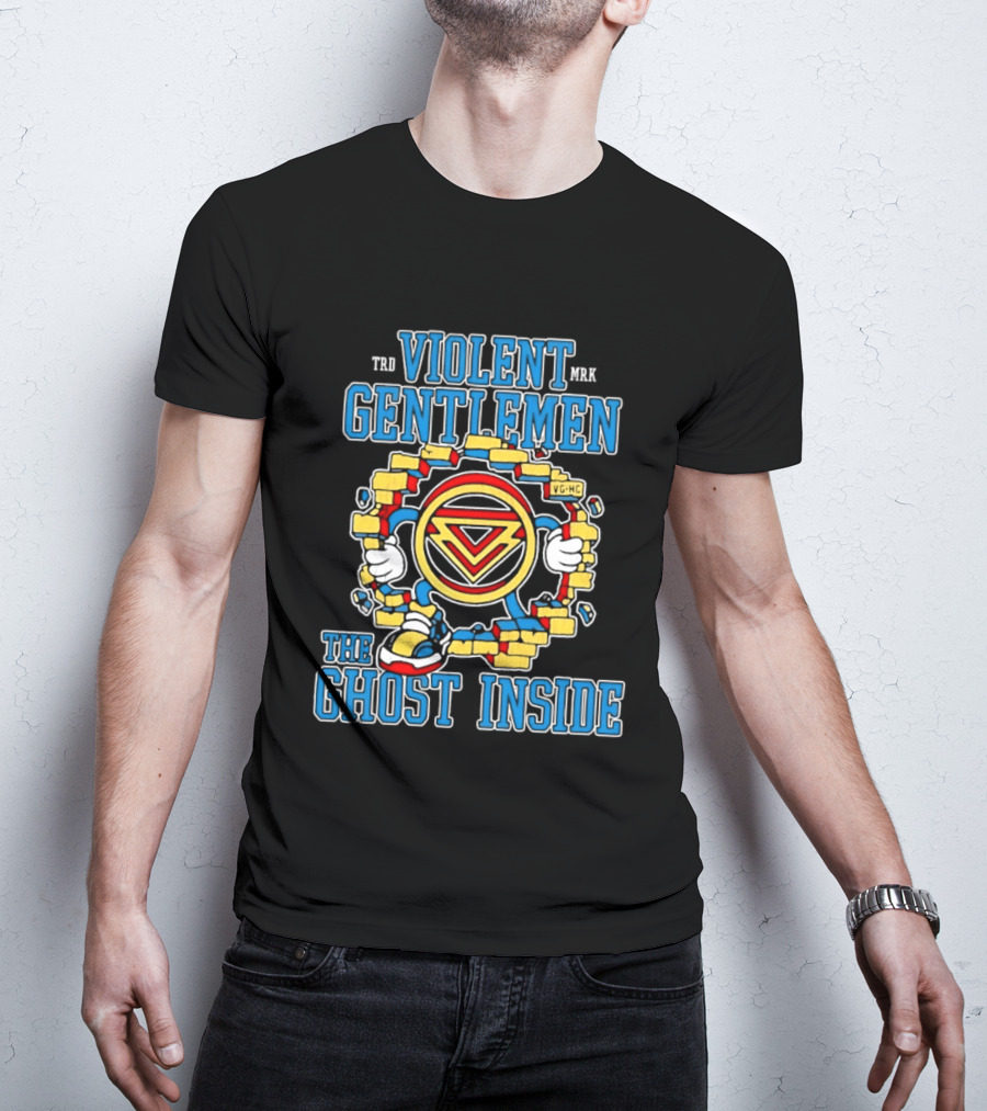Violent Gentlemen The Ghost Inside Sonic Breaking Brick Wall T-Shirt