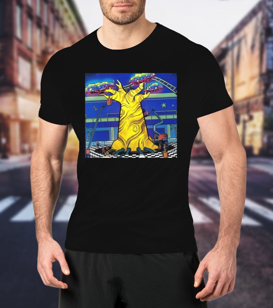 Imaginative Whimsical Fantasy Tree With Amusement Park Adventures T-Shirt