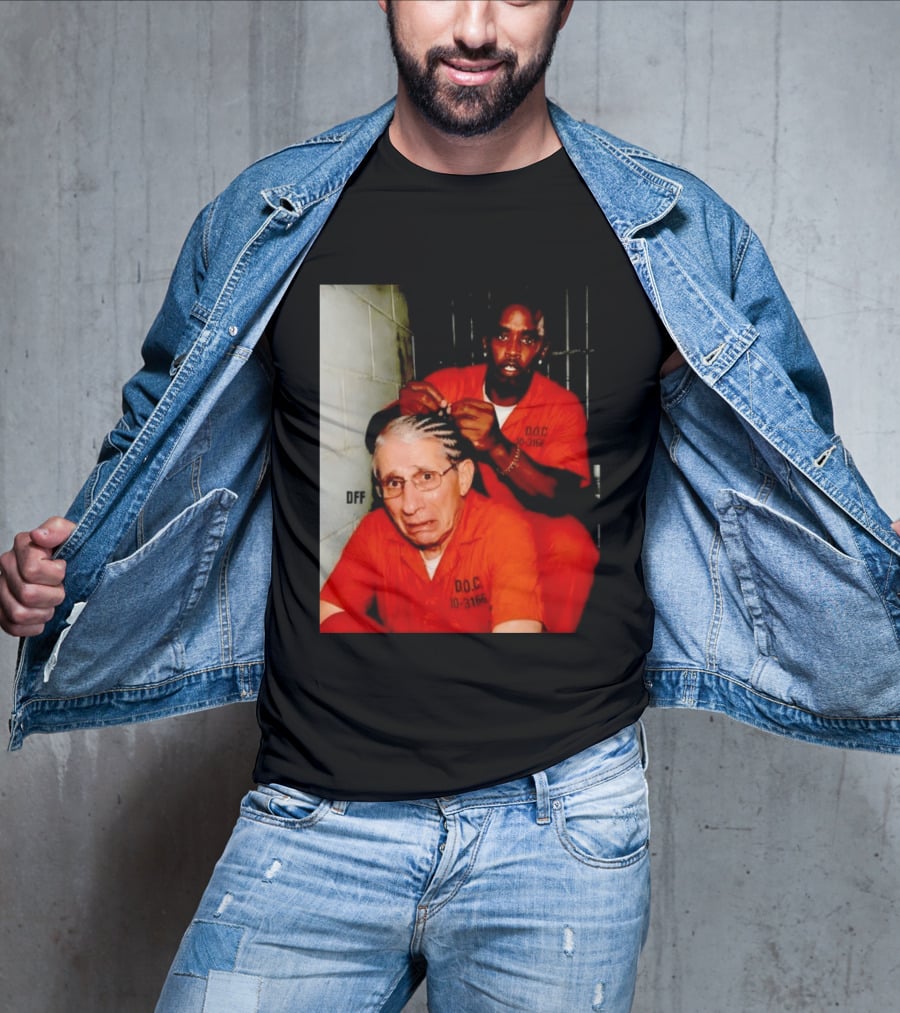 Sean Diddy Combs Braiding Anthony Fauci Hair D.O.C Meme T-Shirt