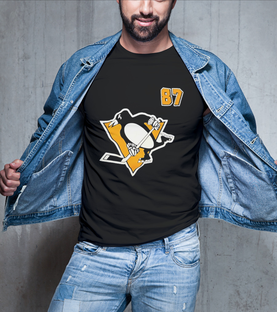 Sidney Crosby 87 Pittsburgh Penguins NHL Player T-Shirt