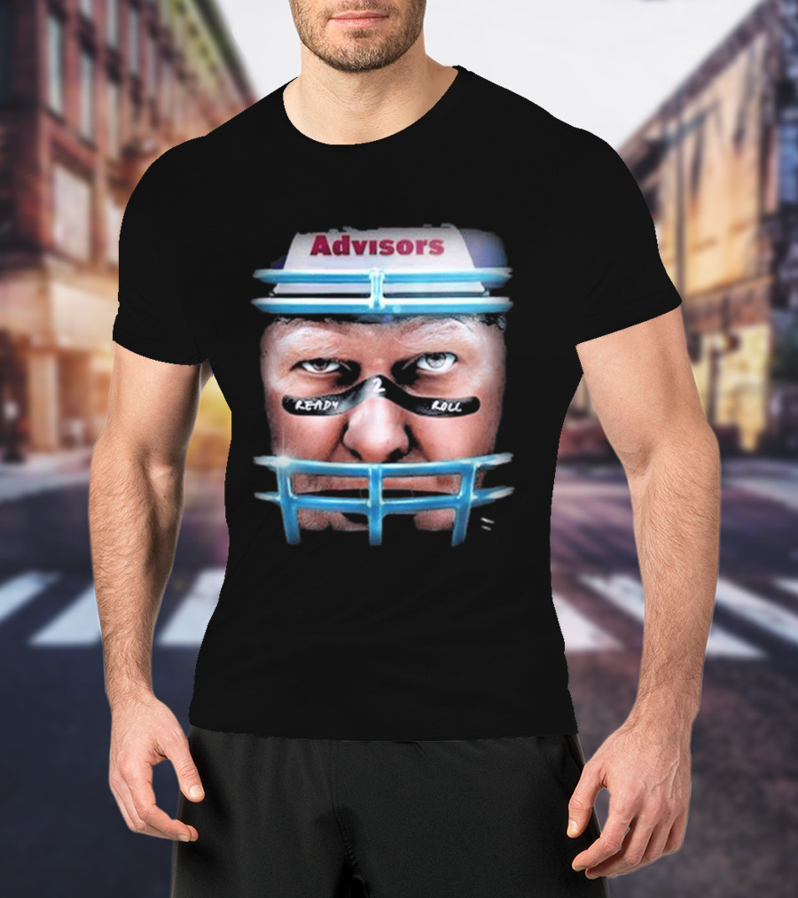 Advisors Stu Helmet Ready 2 Roll Football T-Shirt