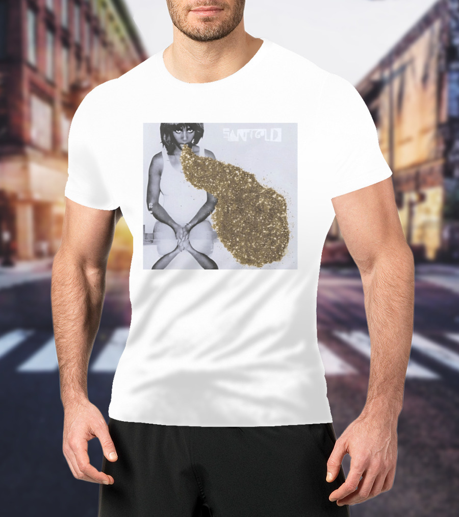 Santigold Gold Glitter Album Cover T-Shirt
