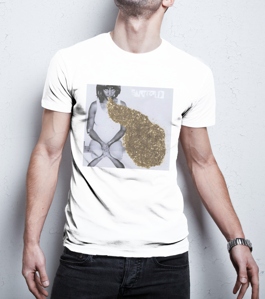 Santigold Gold Glitter Album Cover T-Shirt