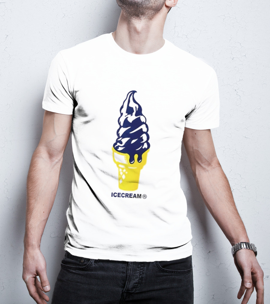 Trevor Goosby Icecream Soft Serve Brand Yellow Cone T-Shirt