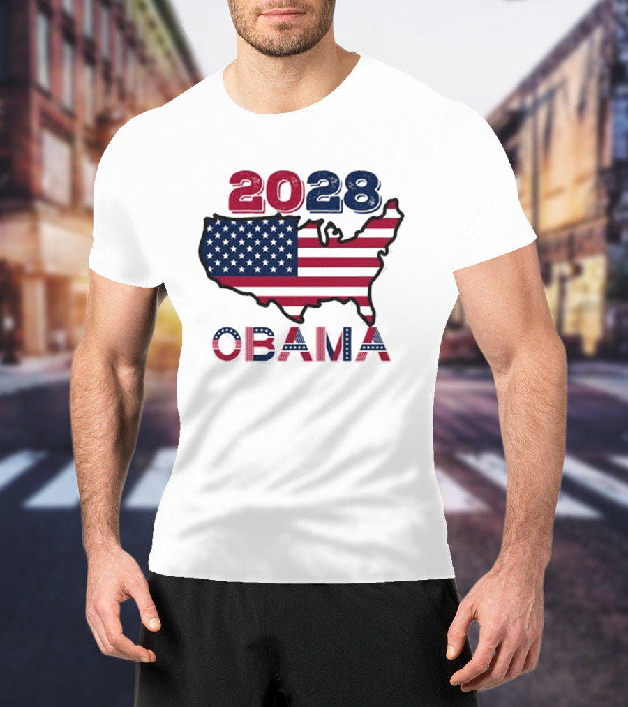 Barack Obama 2028 For President Election T-Shirt