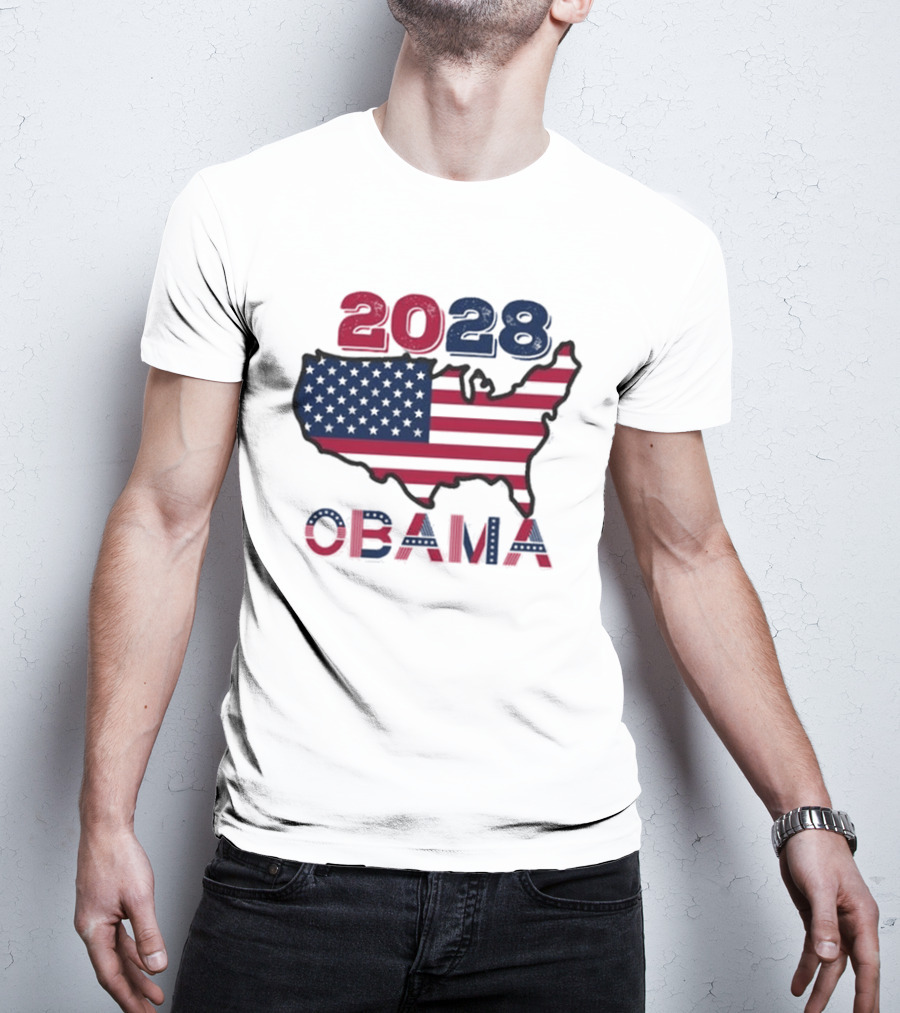 Barack Obama 2028 For President Election T-Shirt