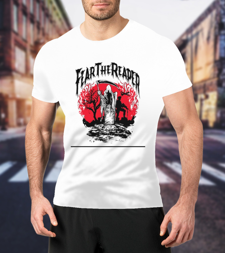 Fear The Reaper Grim Reaper Soldier Military T-Shirt