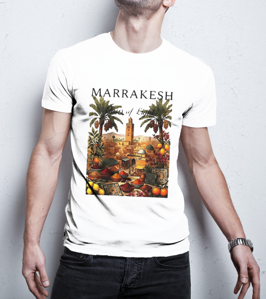 Marrakesh Oasis Of Light Noise Spices And Good Vibes T-Shirt