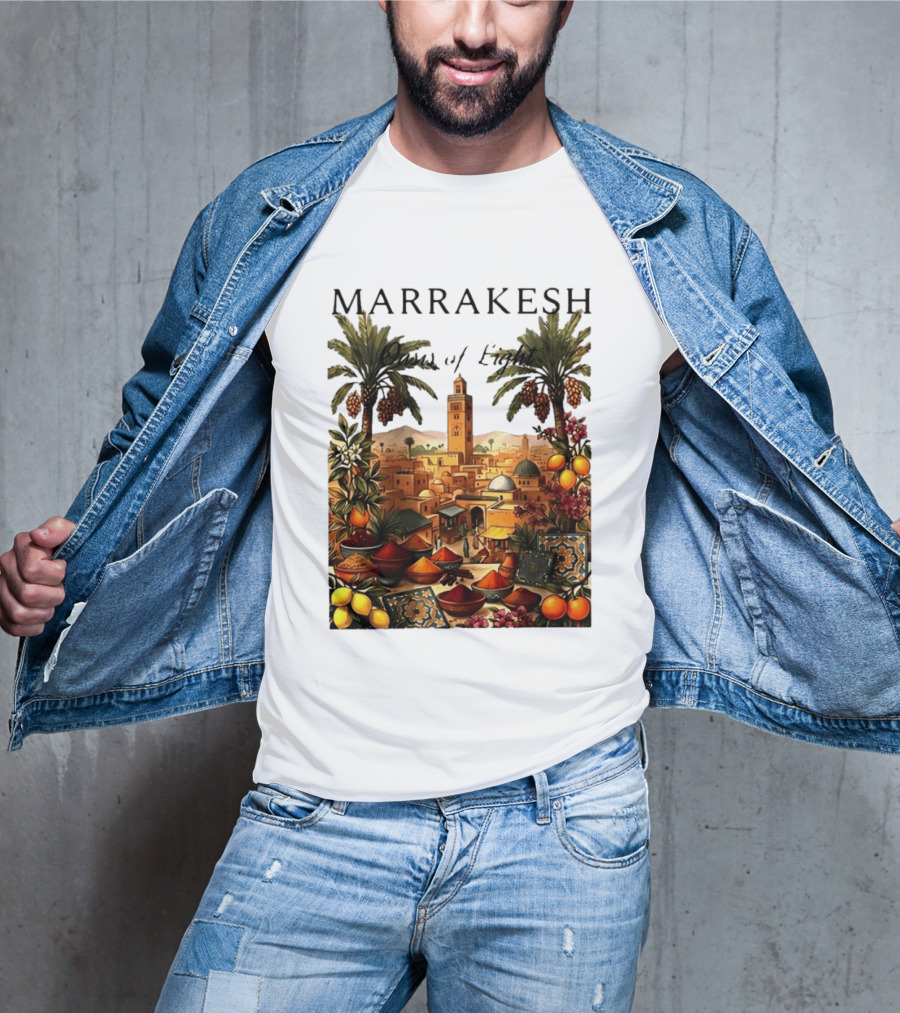 Marrakesh Oasis Of Light Noise Spices And Good Vibes T-Shirt
