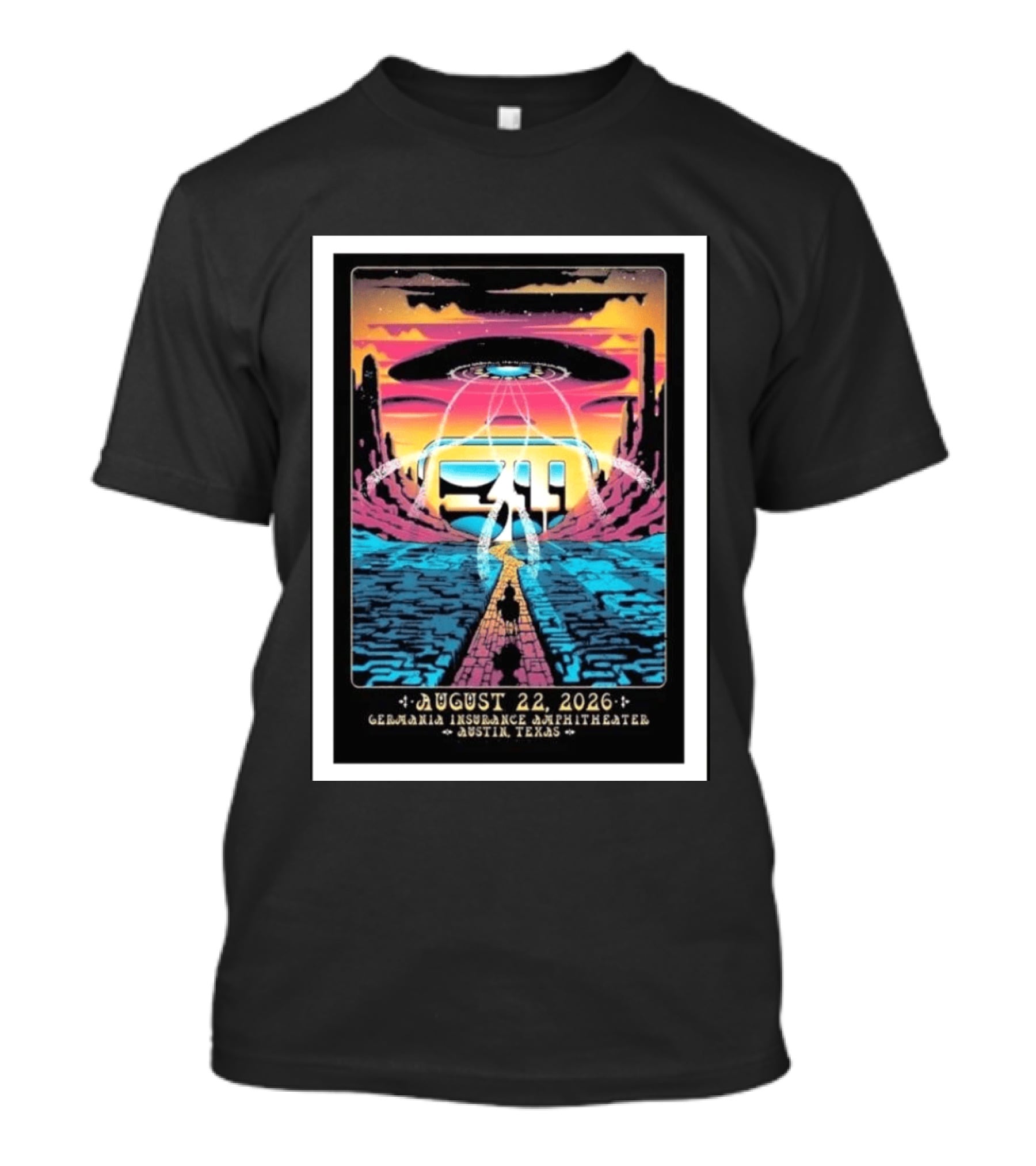 311 Band Live At Germania Insurance Amphitheater Austin Texas August 22 2026 Event T-Shirt