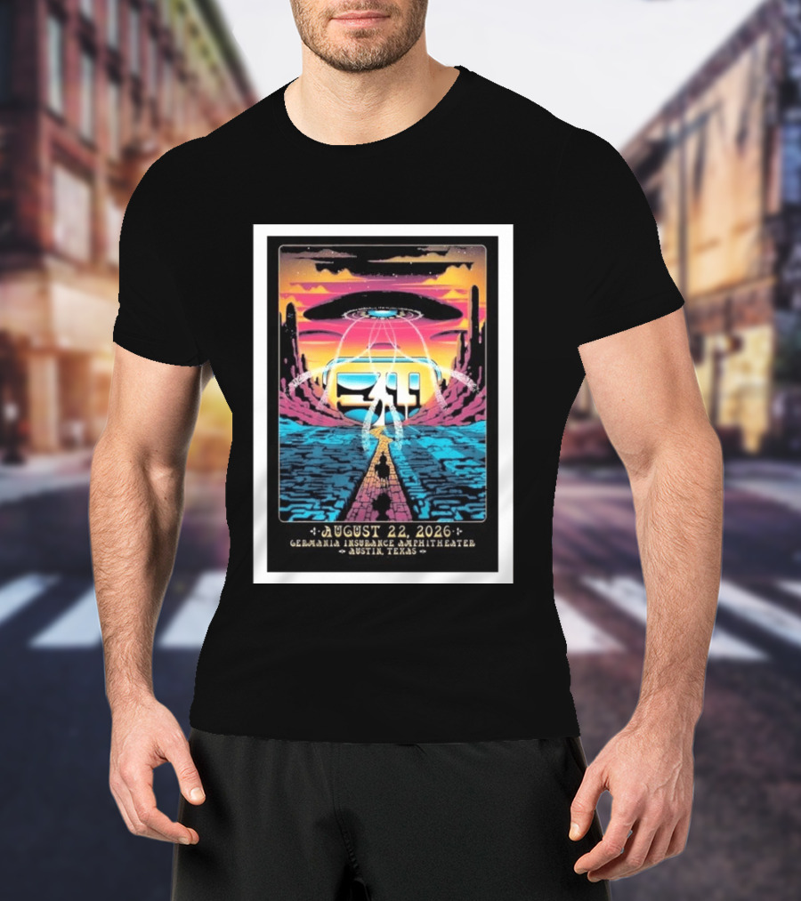 311 Band Live At Germania Insurance Amphitheater Austin Texas August 22 2026 Event T-Shirt