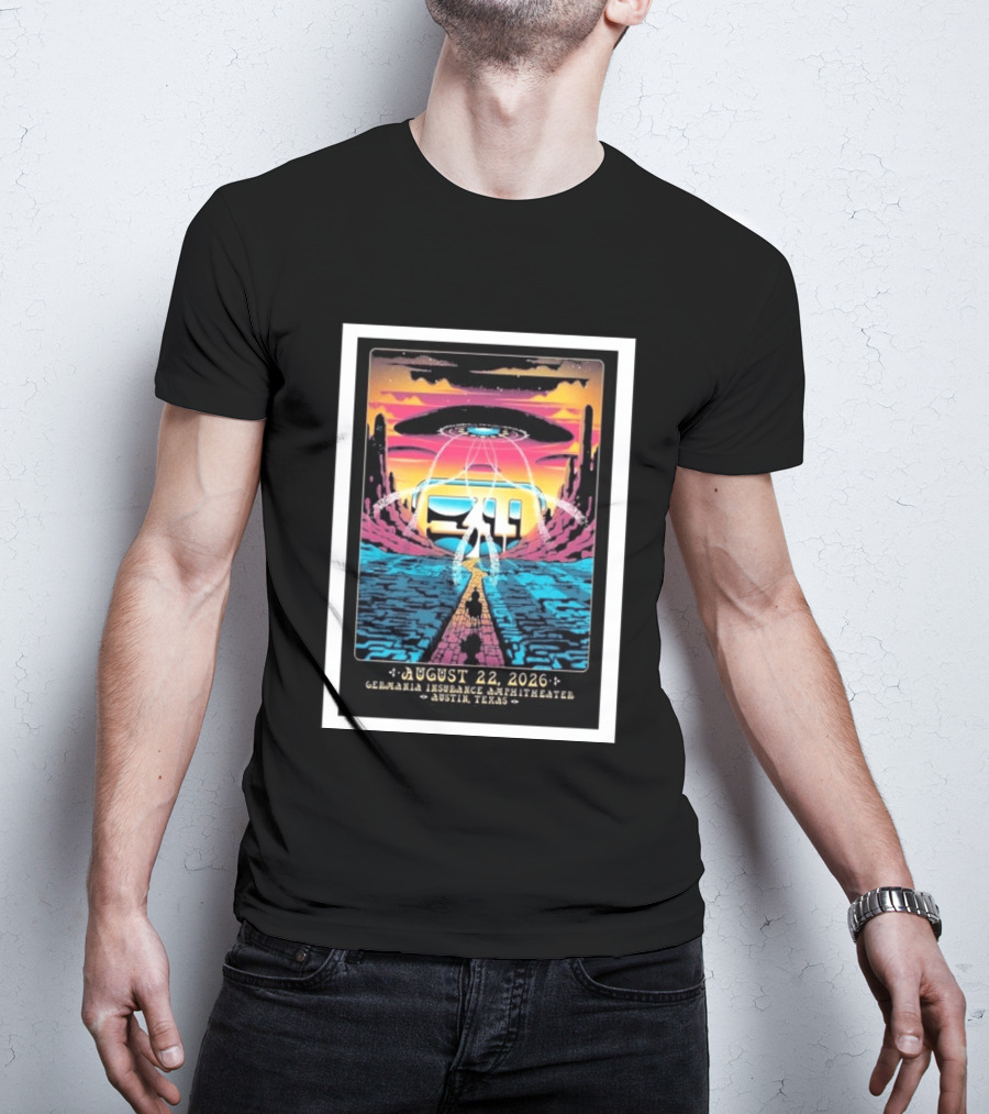 311 Band Live At Germania Insurance Amphitheater Austin Texas August 22 2026 Event T-Shirt