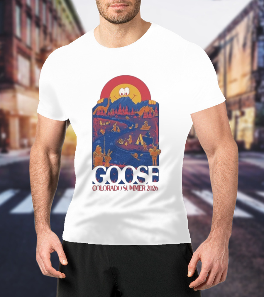 Goose Colorado Summer 2026 Illustrated Camping Adventure T-Shirt