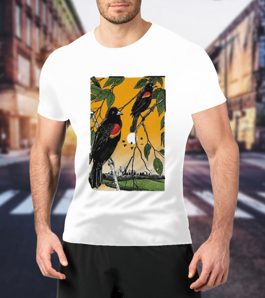 Gregory Alan Isakov Philadelphia August 21 2026 Red Winged Blackbirds City Skyline T-Shirt