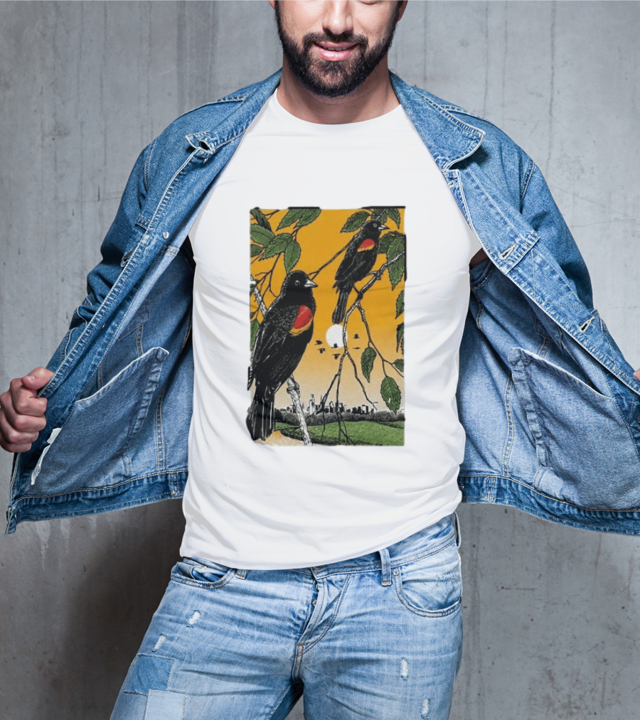 Gregory Alan Isakov Philadelphia August 21 2026 Red Winged Blackbirds City Skyline T-Shirt
