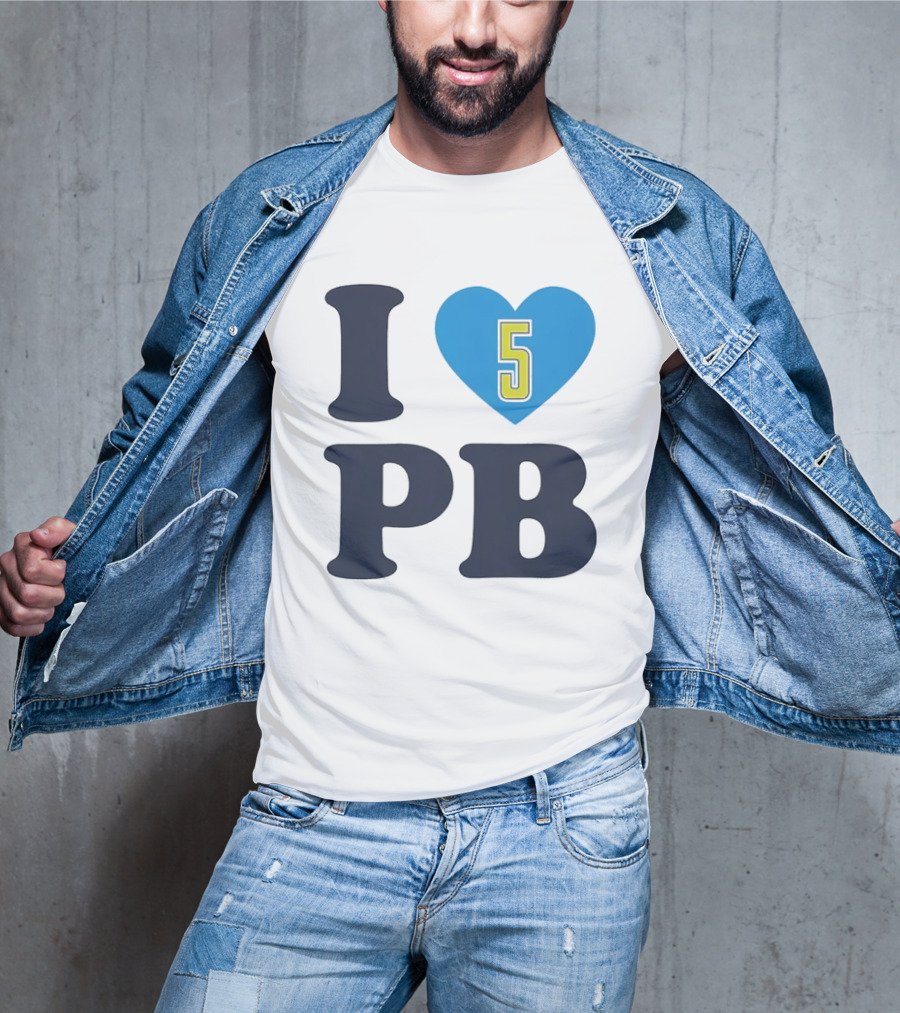 I Love Heart 5 PB Sports T-Shirt
