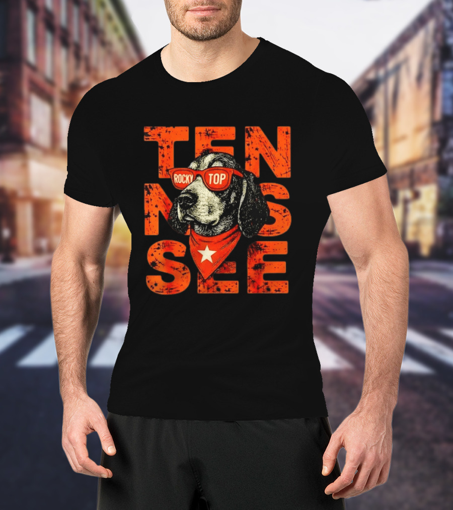 Tennessee Rocky Top Dog Vintage College Football T-Shirt