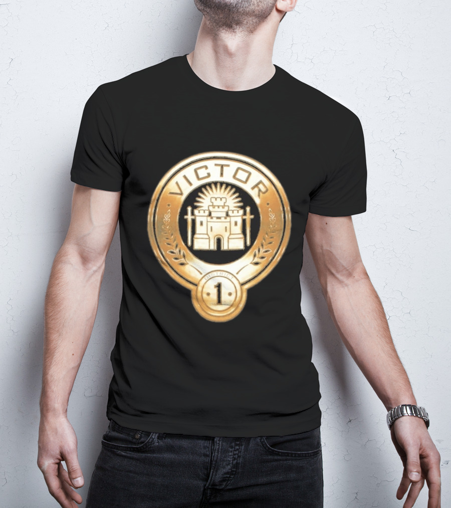 The Hunger Games Victor Emblem District 1 Badge With Castle And Swords T-Shirt