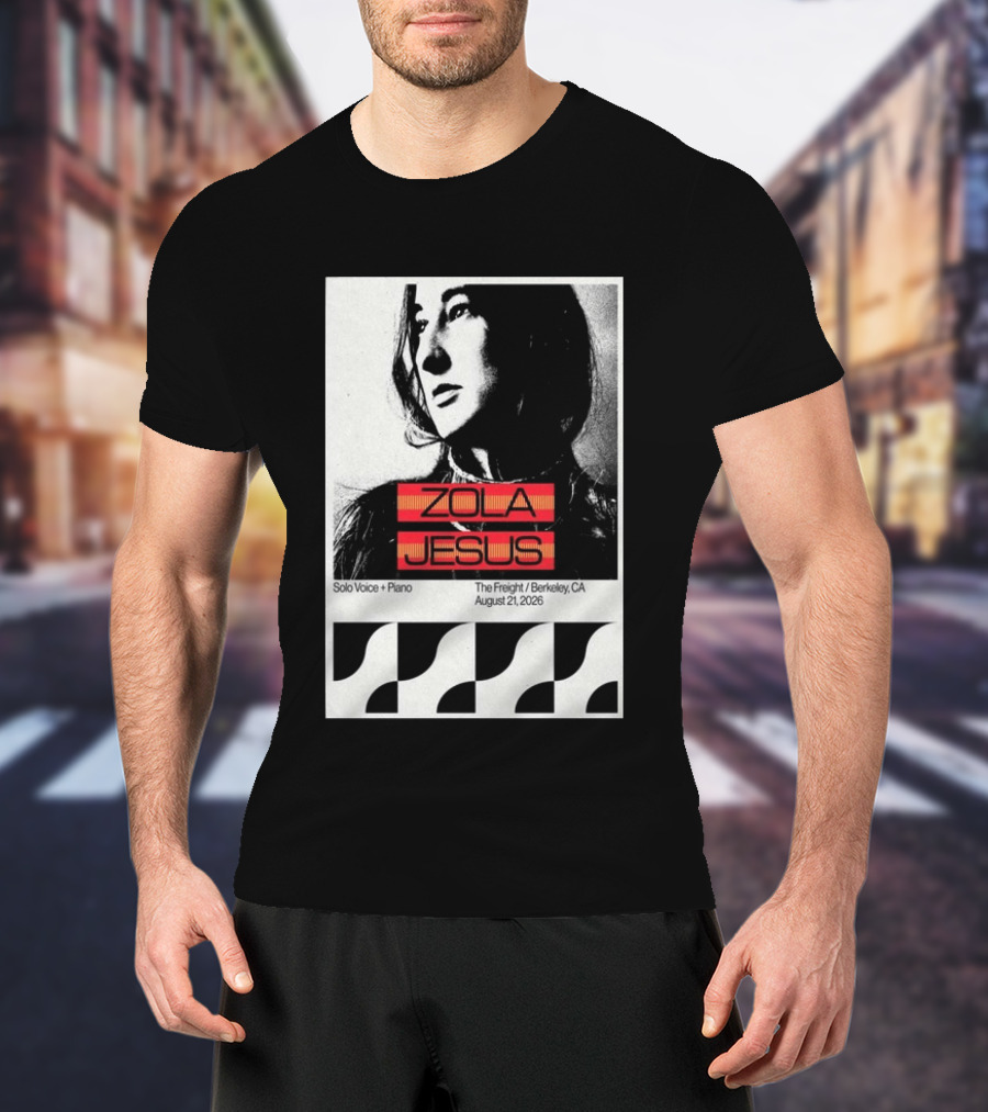 Zola Jesus Solo Voice Piano The Freight Berkeley CA August 21 2026 T-Shirt