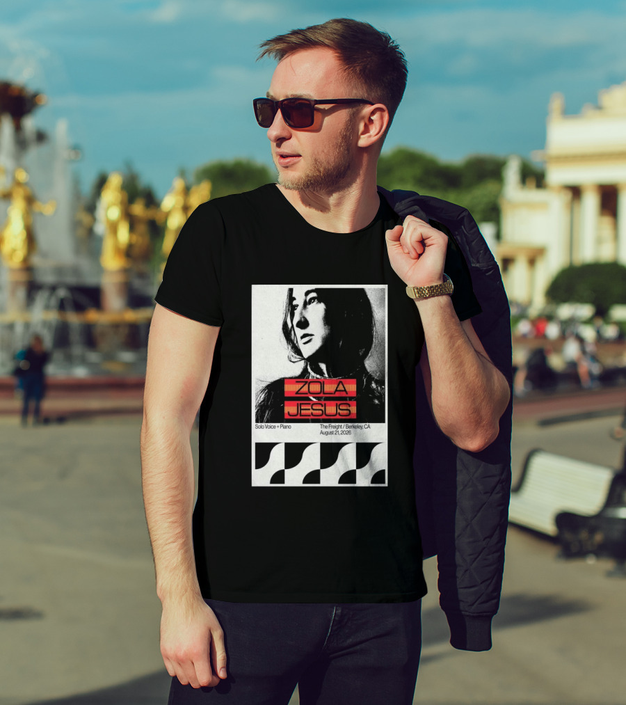 Zola Jesus Solo Voice Piano The Freight Berkeley CA August 21 2026 T-Shirt