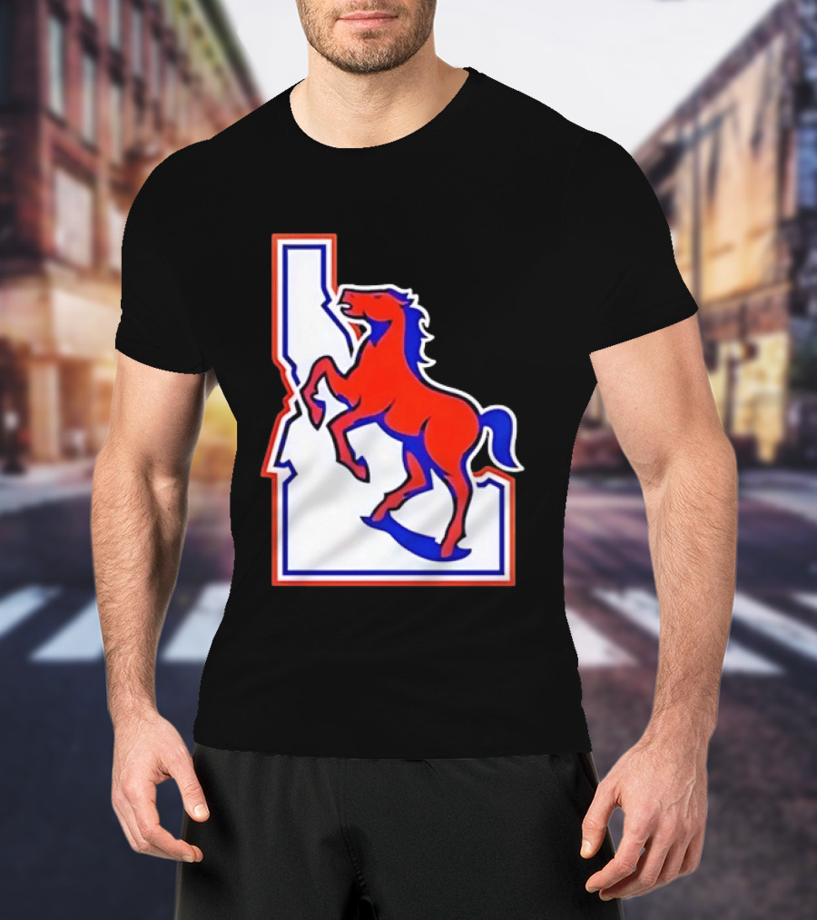 Boise State Broncos Idaho State Horse T-Shirt