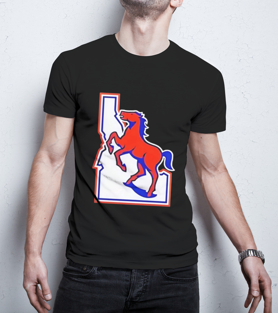 Boise State Broncos Idaho State Horse T-Shirt