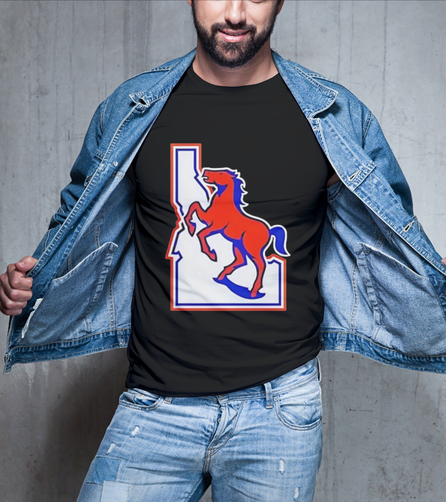 Boise State Broncos Idaho State Horse T-Shirt