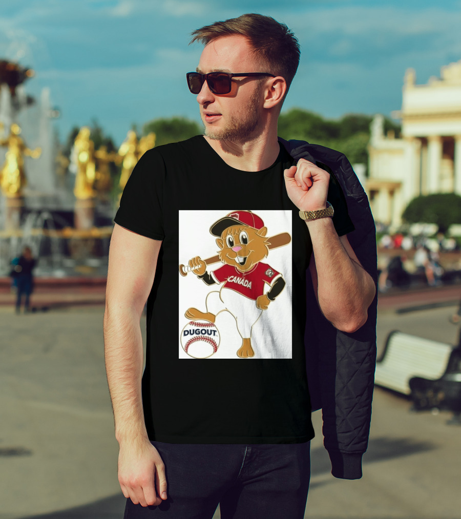 Canada Little League Beaver Baseball Dugout Pin T-Shirt