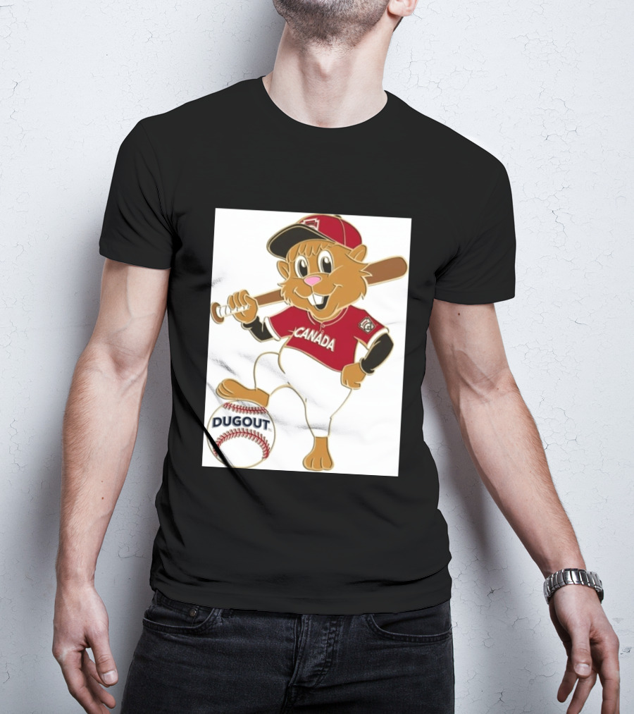 Canada Little League Beaver Baseball Dugout Pin T-Shirt