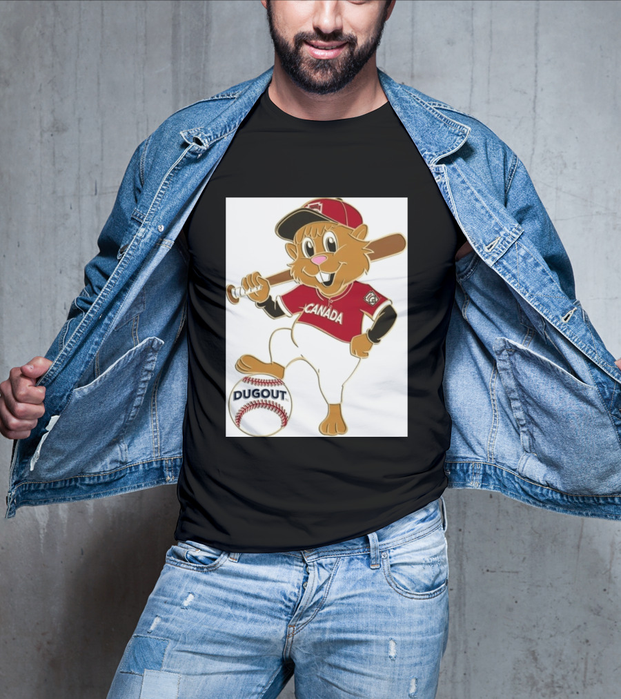 Canada Little League Beaver Baseball Dugout Pin T-Shirt