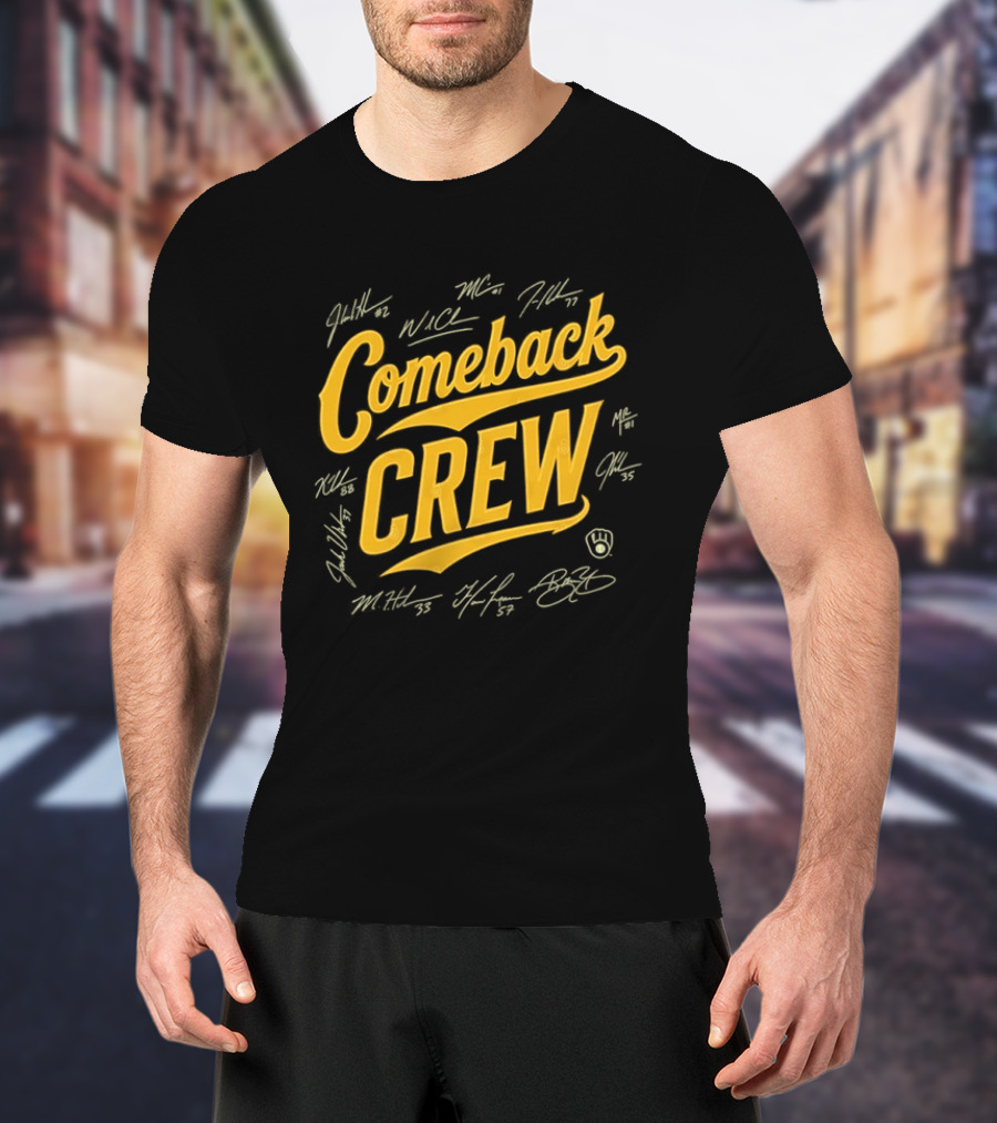 Milwaukee Brewers Comeback Crew Autographed Edition T-Shirt