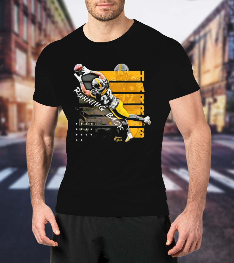 Najee Harris 22 Pittsburgh Running Back Steelers Football T-Shirt