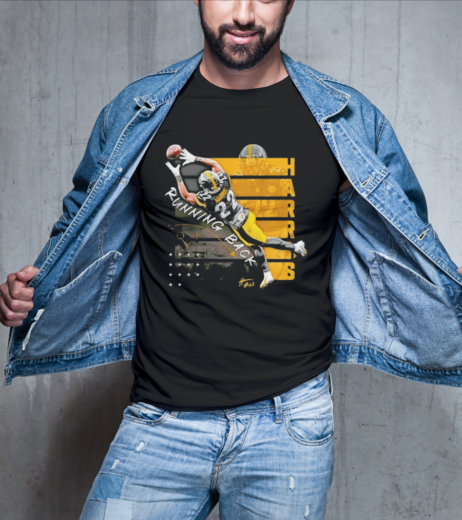 Najee Harris 22 Pittsburgh Running Back Steelers Football T-Shirt