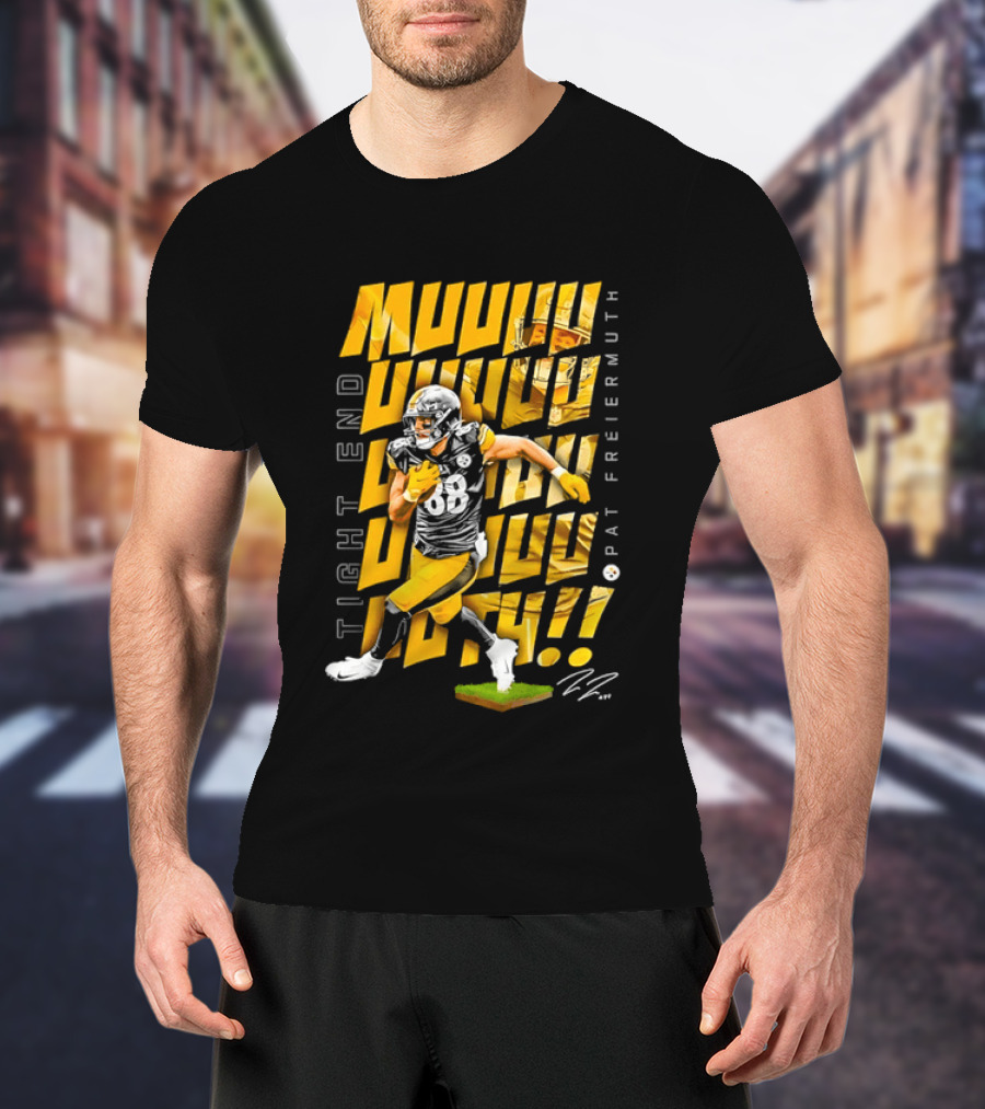 Pat Freiermuth Pittsburgh Steelers Muuuuuuth Tight End T-Shirt