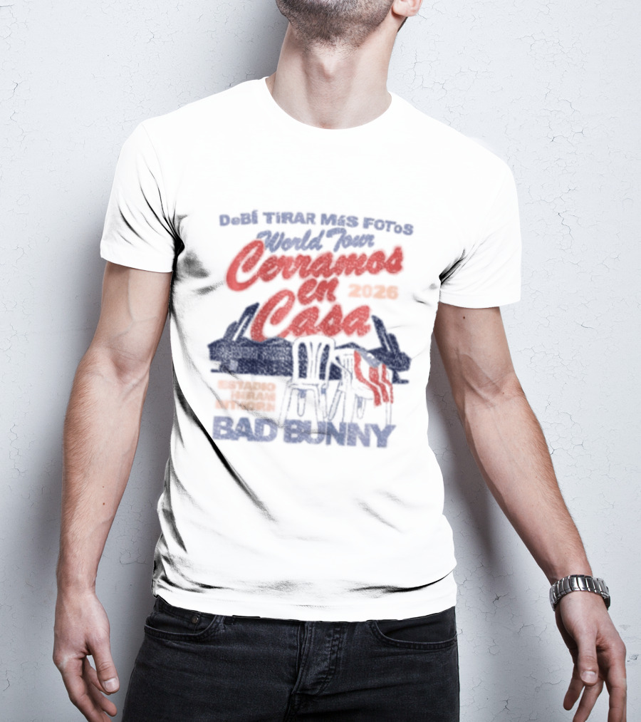 Debi Tirar Mas Fotos World Tour Bad Bunny 2022 Tour Series T-Shirt