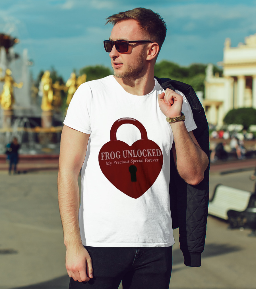 Frog Unlocked Heart Lock My Precious Special Forever T-Shirt
