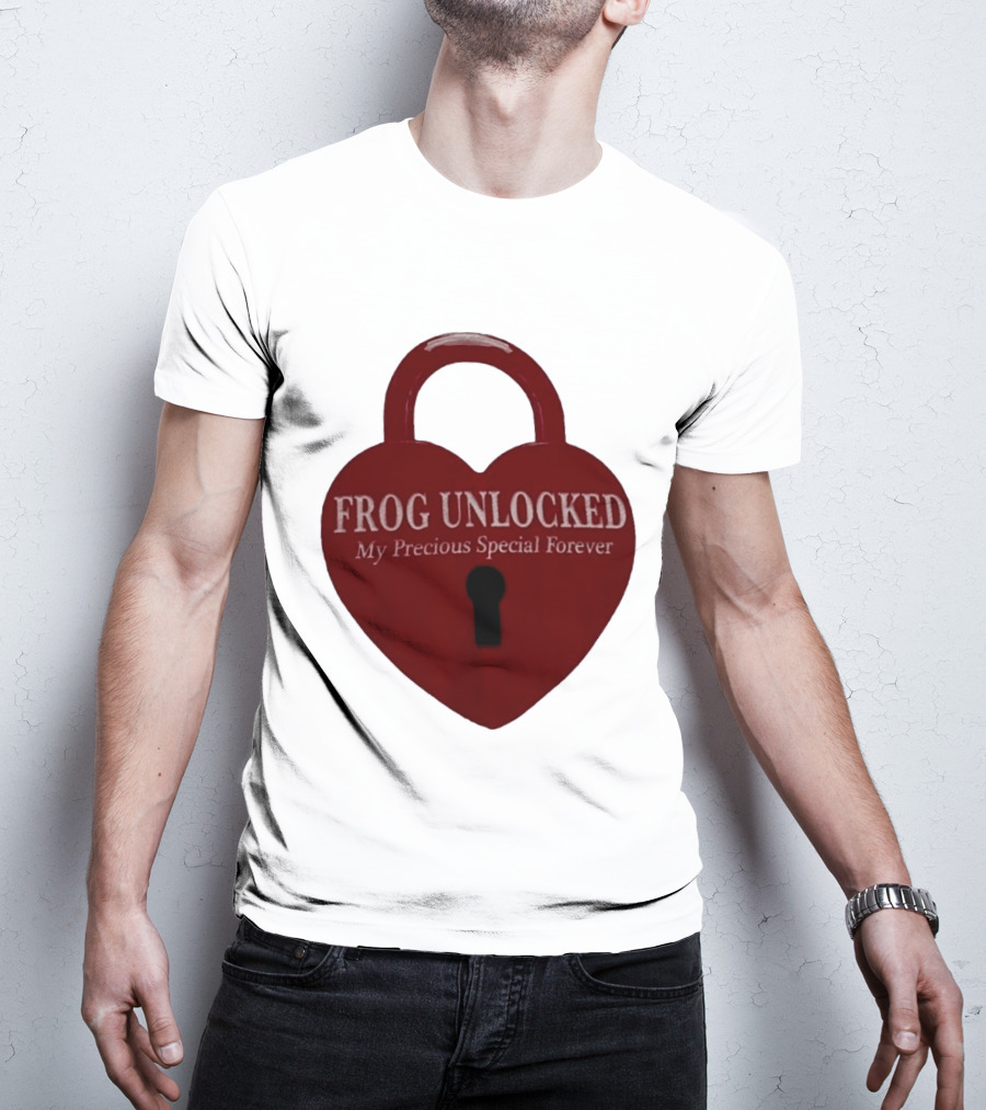 Frog Unlocked Heart Lock My Precious Special Forever T-Shirt