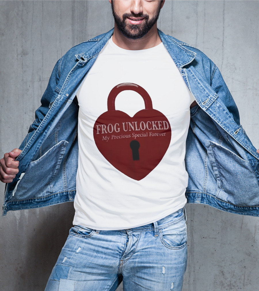 Frog Unlocked Heart Lock My Precious Special Forever T-Shirt