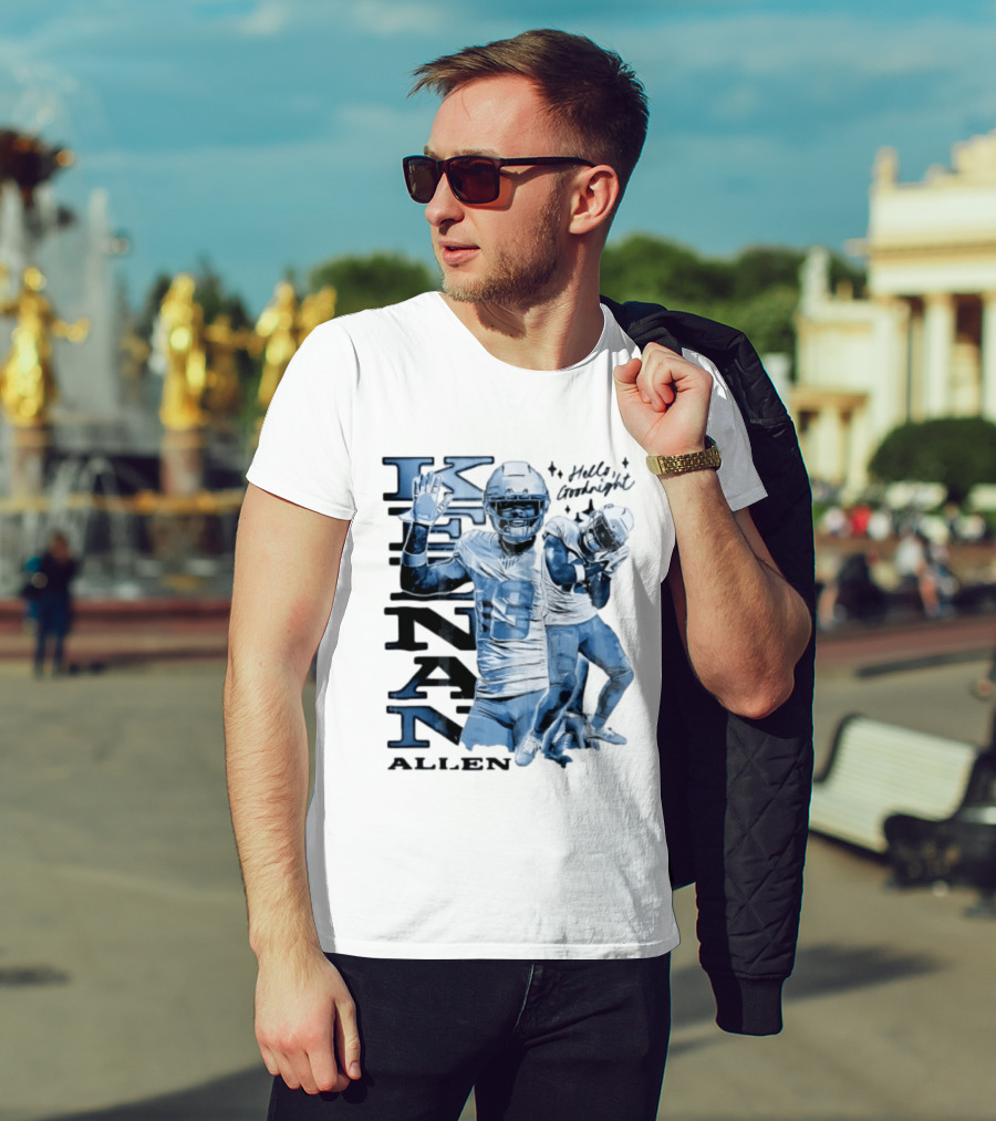 Los Angeles Chargers Keenan Allen Hello Goodnight Waving Sleeping Pose T-Shirt
