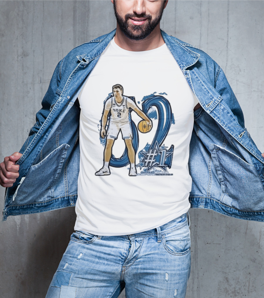 Duke Basketball Cooper Flagg Draft Number One Dallas Mavericks T-Shirt