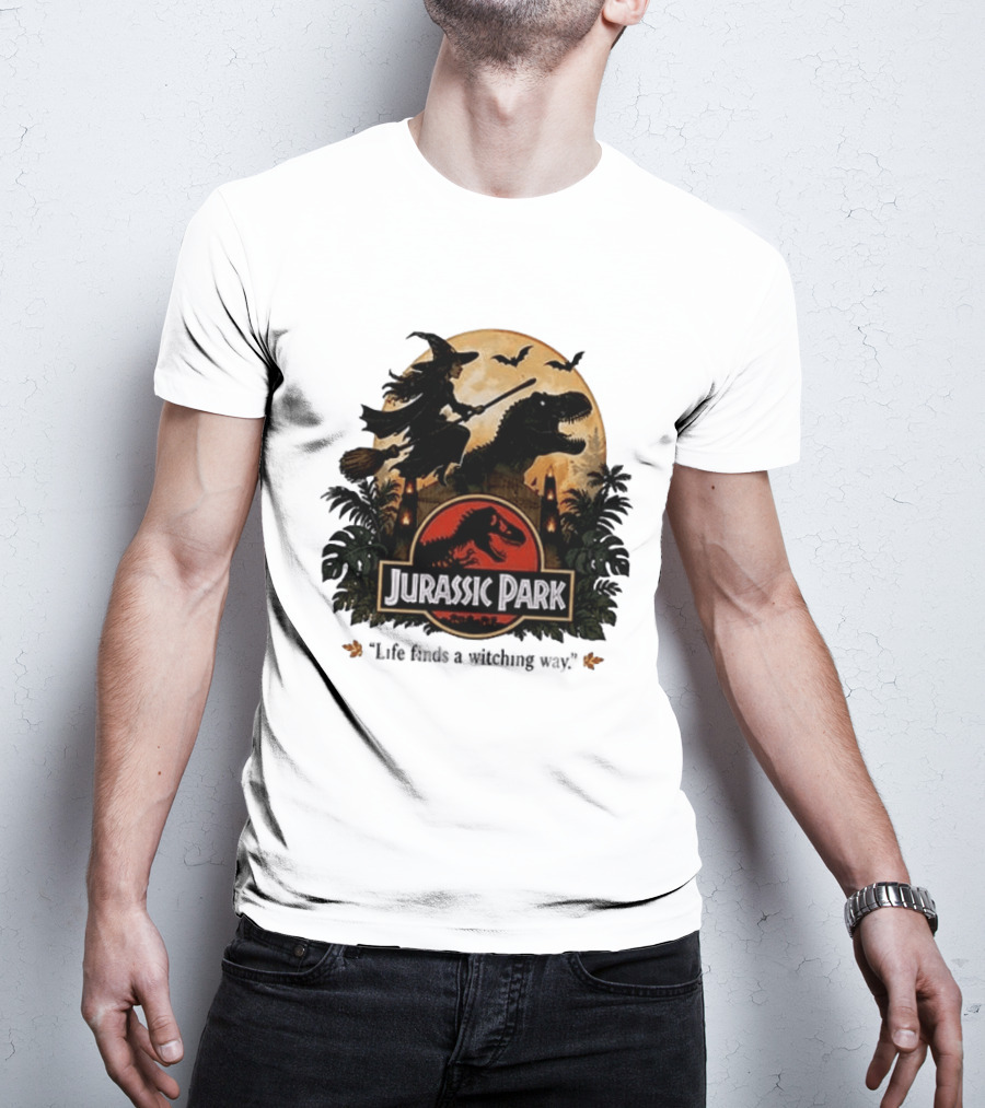 Jurassic Park Life Finds A Witching Way Halloween T-Shirt