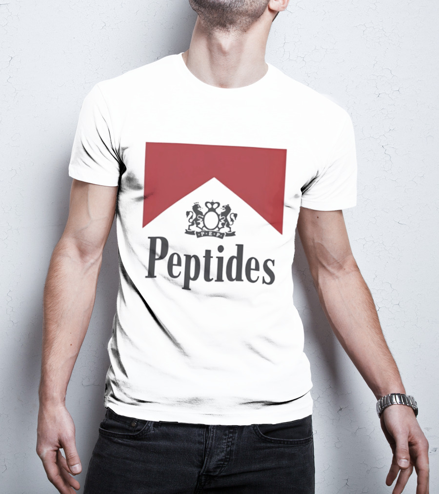 Peptides Regal Crest And Red Banner T-Shirt
