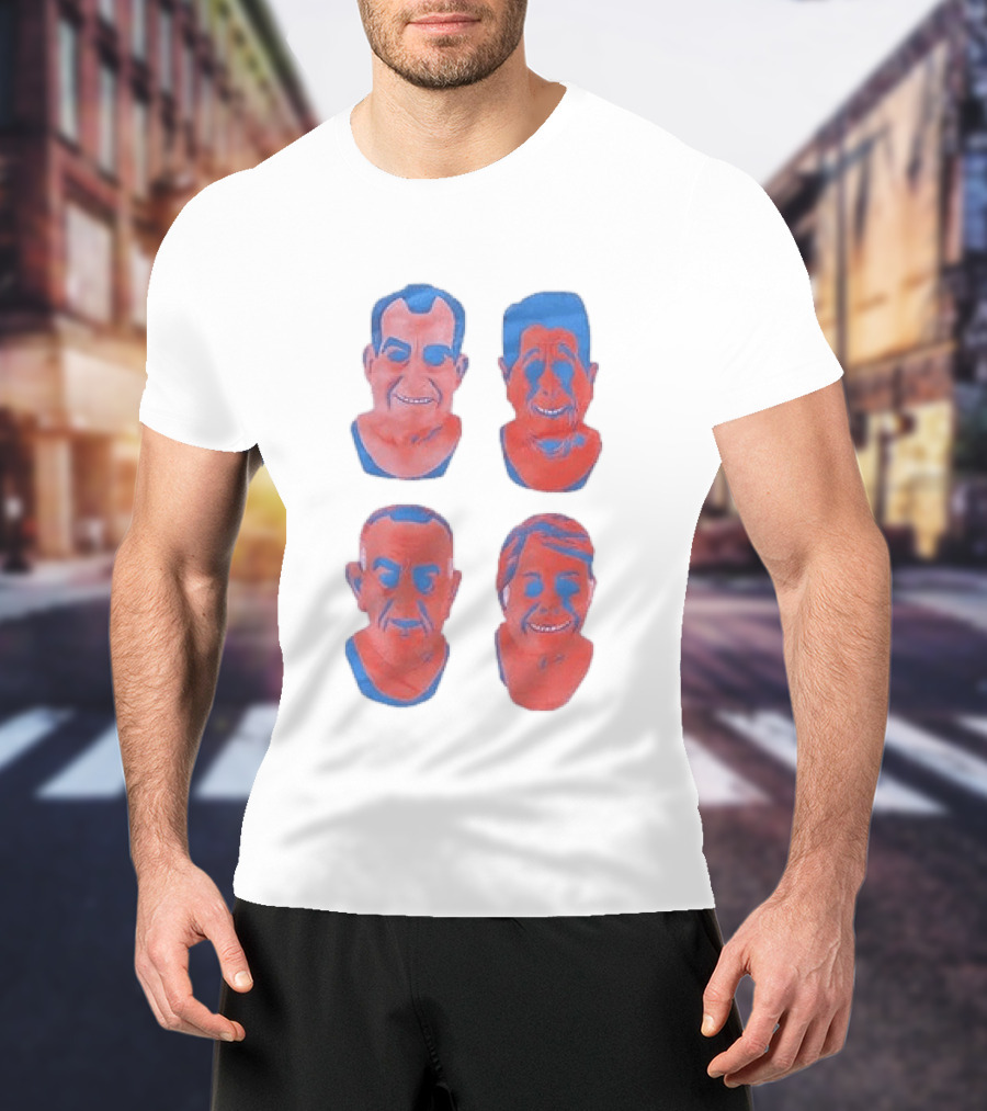Point Break Anything To Catch The Perfect Wave Presidents Parody Faces T-Shirt