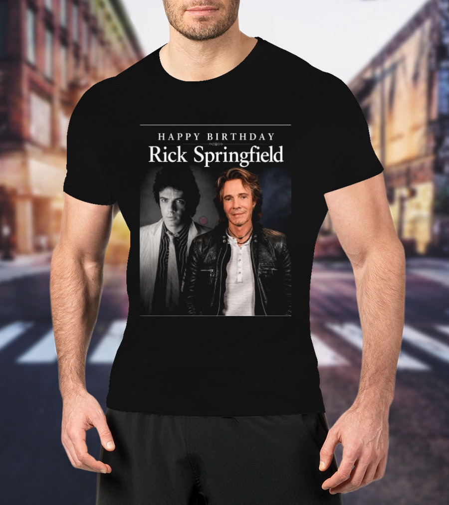 Happy Birthday Rick Springfield Retro And Modern T-Shirt