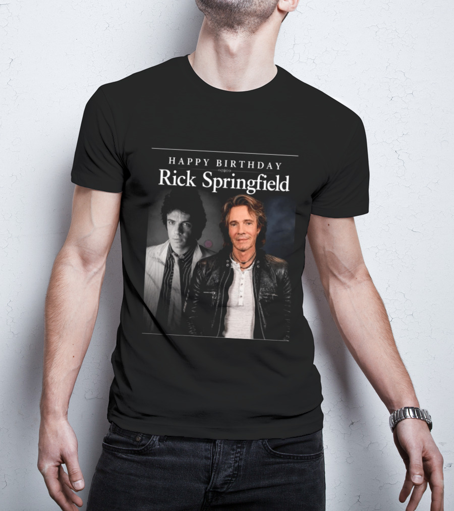 Happy Birthday Rick Springfield Retro And Modern T-Shirt