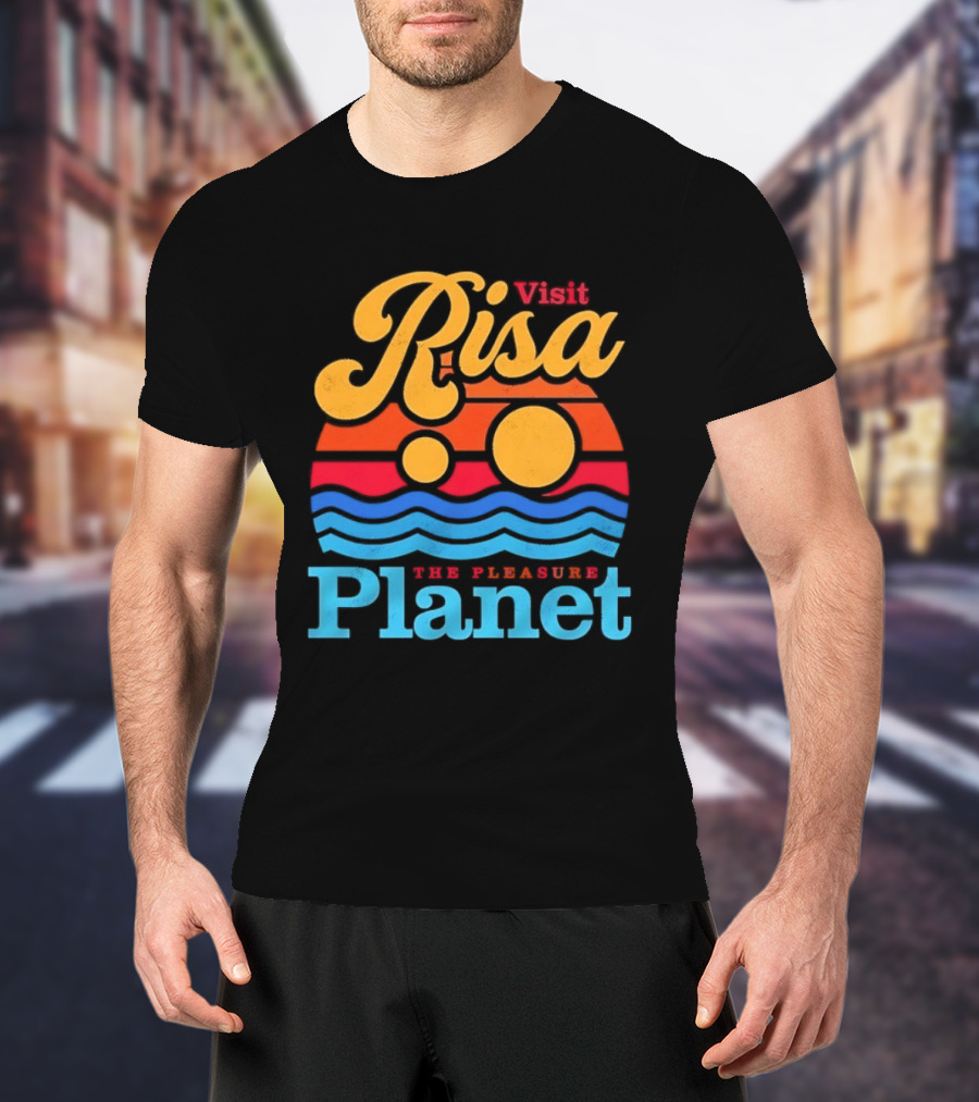 Visit Risa The Pleasure Planet Sci Fi Space Travel Adventure T-Shirt