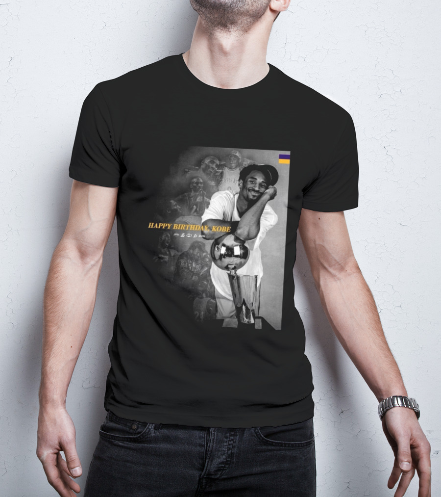Legend Laker Happy Birthday Kobe Iconic Moments And Achievements T-Shirt