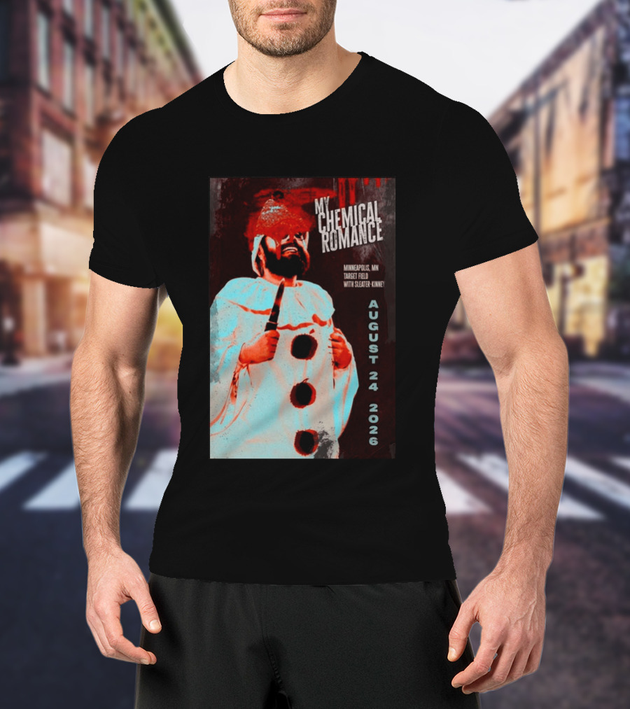 My Chemical Romance Minneapolis MN Target Field August 24 2026 With Sleater Kinney T-Shirt